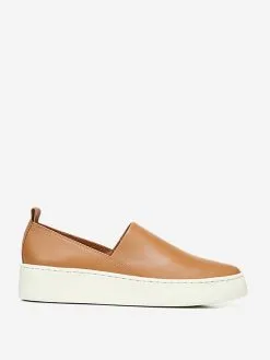 Vince Women’s Leather Saxon-2 Slip On Sneaker