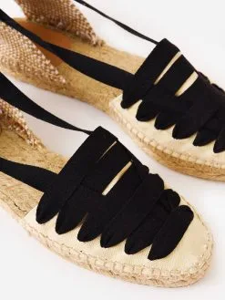 Castañer Castaner Women's Jean Espadrille Sandal -Sandals Sales JEAN 053xCANVASIVORYNEGROxAlt4 64684015