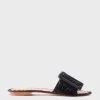 Carrie Forbes Kia Natural Raffia Buckle Slide Sandals -Sandals Sales KIAxBLACKxPrimary 41207989
