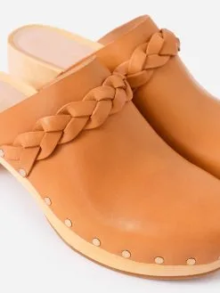 Loeffler Randall Women's Lupa Mid Heel Clog -Sandals Sales LUPA VAxHONEYxAlt2 69798619