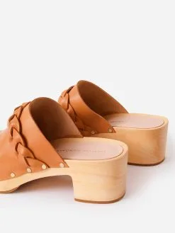 Loeffler Randall Women's Lupa Mid Heel Clog -Sandals Sales LUPA VAxHONEYxAlt4 69798627