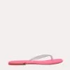 Tkees Women's Lily Neon Clear Flip Flops -Sandals Sales NCLR 01 PINKLIL