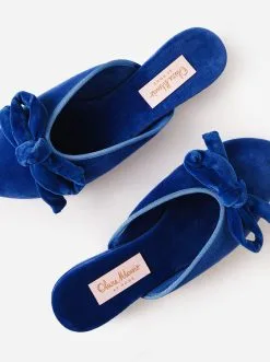 Olivia Morris Women's Daphne Bow Slipper -Sandals Sales OMAH04 04xCORNFLOWERBLUExAlt1 62798973