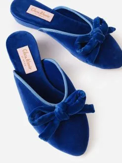 Olivia Morris Women's Daphne Bow Slipper -Sandals Sales OMAH04 04xCORNFLOWERBLUExAlt2 62798975