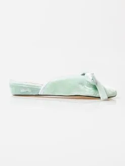 Olivia Morris Women's Daphne Bow Slipper -Sandals Sales OMAH04 04xPOWDERBLUExAlt1 80762267