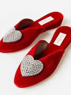 Olivia Morris Women's Lupin Slipper -Sandals Sales OMAH09xCRIMSONREDxAlt3 88547216