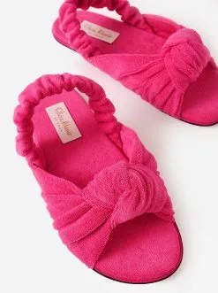 Olivia Morris Women's Venus Knotted Slingback Slipper -Sandals Sales OMAH14xFUSCHIAPINKxAlt2 62800542