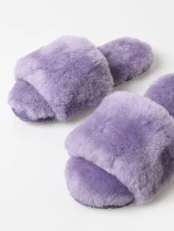 Pissenlit Women's Sheepskin Fuzzy Slipper