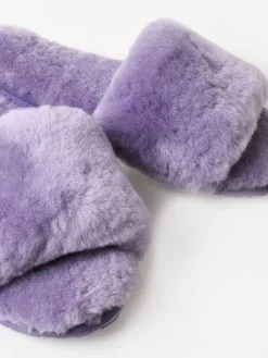 Pissenlit Women's Sheepskin Fuzzy Slipper -Sandals Sales PLTSFSxLILACxAlt2 81088527