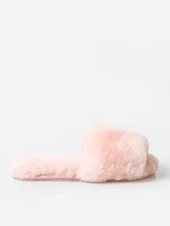 Pissenlit Women's Sheepskin Fuzzy Slipper -Sandals Sales PLTSFSxPINKxPrimary 85357426
