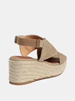 Castañer Castaner Quilu Wedge Espadrille -Sandals Sales QUILU 029xMETALIZADOOROxAlt2 32044257