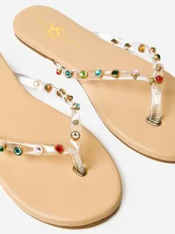 Yosi Samra Women's Rivington Gem Flip Flop -Sandals Sales RIVINGTON xMULTIxAlt3 98237738