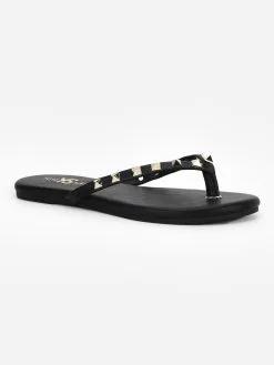 Yosi Samra Women's Rivington Stud Flip Flop -Sandals Sales RIVINGTONxBLACKxAlt1 93882200