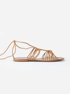 Loeffler Randall Women's Romy Lace-Up Sandal -Sandals Sales ROMY NxHONEYNAPPAHONEYPLANKxAlt3 96166936