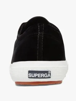 Superga Women's Classic Velvet 2750 Sneaker -Sandals Sales S111GRW 010BLACKMULTIalt2