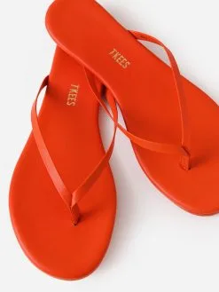 Tkees Women's Solids Flip Flop -Sandals Sales SO 47xTANGERINExAlt2 62449604