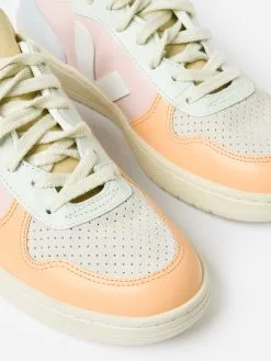 VEJA Women's V-10 Leather Sneaker -Sandals Sales VX0203199AxPETALEWHITEMULTICOxAlt2 93730803