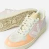 VEJA Women's V-10 Leather Sneaker -Sandals Sales VX0203199AxPETALEWHITEMULTICOxPrimary 93730807