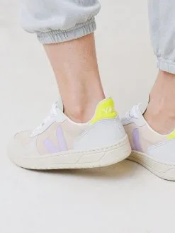 Veja Women's V-10 Suede Multico Sneaker -Sandals Sales VX0302805xMULTICOSABLEPARMExAlt2 63221020