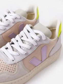 Veja Women's V-10 Suede Multico Sneaker -Sandals Sales VX0302805xMULTICOSABLEPARMExAlt3 61664158