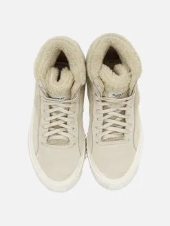 BRANDBLACK Women's Capo Natural Shearling High Top Sneaker -Sandals Sales W521BBxNATURALSHEARLINGxAlt3 52213425