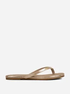 Yosi Samra Women's Rivington Flip Flop -Sandals Sales WRV619xCHAMPAGNESUEDExPrimary 56565426