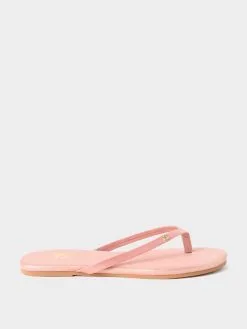 Yosi Samra Women's Rivington Flip Flop -Sandals Sales WRV619xCORALFOILEDSUEDExPrimary 26768807