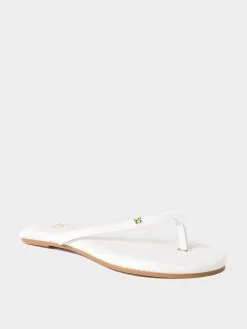 Yosi Samra Women's Rivington Flip Flop -Sandals Sales WRV619xWHITENAPPAxAlt2 26768772