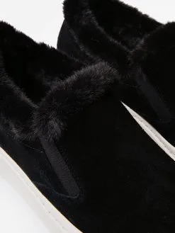 Vaneli Women's Ylona Sneaker -Sandals Sales YLONAxBLACKSUEDEBLACKFAUXFURxAlt2 76452810