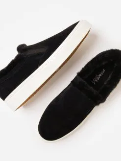 Vaneli Women's Ylona Sneaker -Sandals Sales YLONAxBLACKSUEDEBLACKFAUXFURxAlt3 76452811