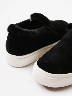 Vaneli Women's Ylona Sneaker -Sandals Sales YLONAxBLACKSUEDEBLACKFAUXFURxAlt4 76452813