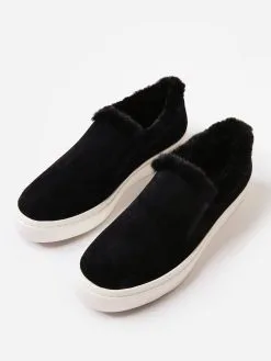 Vaneli Women's Ylona Sneaker -Sandals Sales YLONAxBLACKSUEDEBLACKFAUXFURxAlt5 76452818