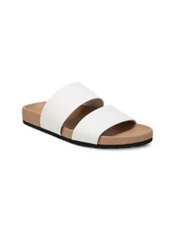 Vince Women's Georgie Texture-Leather Sandal -Sandals Sales e9280l white nudealt1