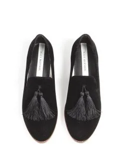 Matt Bernson Emerson Loafer Black Velvet -Sandals Sales mb 127bv blackvelvetalt1