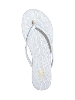 Yosi Samra Rivington Embossed Snake Leather Flip Flop -Sandals Sales twri 423 717 whitealt2