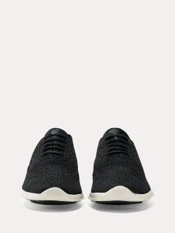 Cole Haan Women's ZEROGRAND Wingtip Oxford -Sandals Sales w06723 blackknit leather ivoryalt1